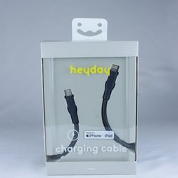 heyday Lightning to USB-C Round Cable 4 FEET - DUSK BLUE