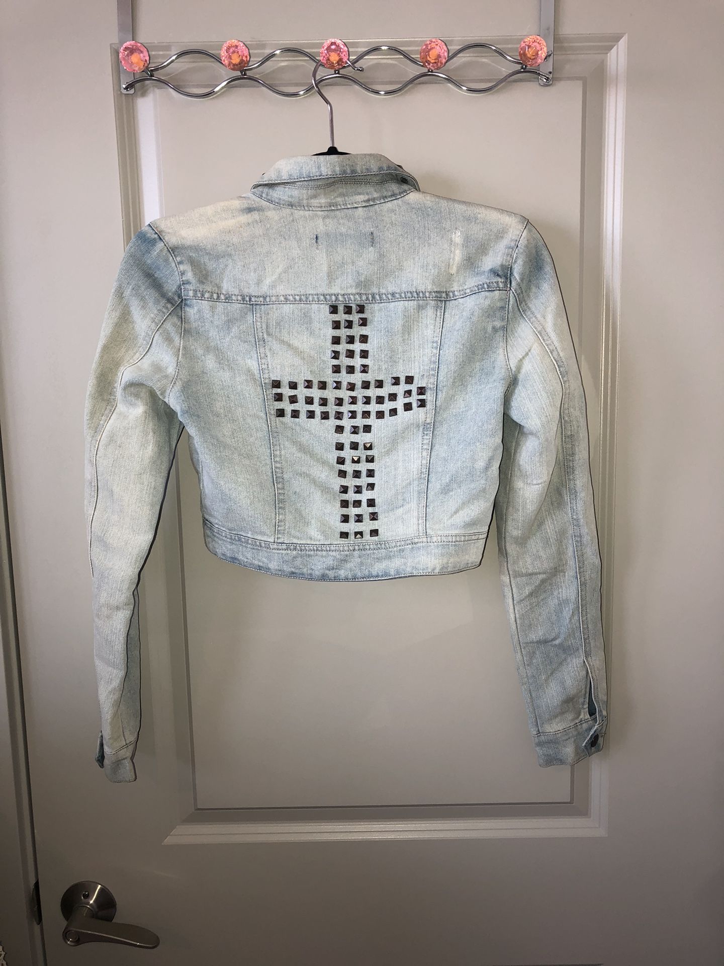 Cropped Denim Jacket Size Small