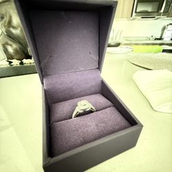 Vera Wang Love Collection Princess-Cut Diamond Frame Engagement/Wedding Ring