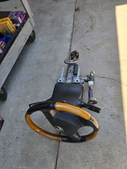 2004-2009 Lexus rx330 complete steering wheel column with motor/ switches/ignition