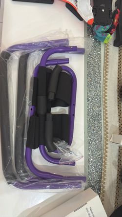 Purple Push-Up Handles with Foam Grips