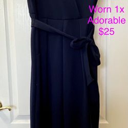 Juniors Jumpsuit!  Adorable!!!  Worn 1x To Wedding Shower 
