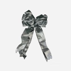 Silver Christmas Bow New