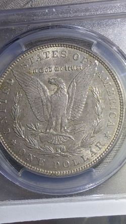 Morgan Silver Dollar Coin PCGS Slabbed