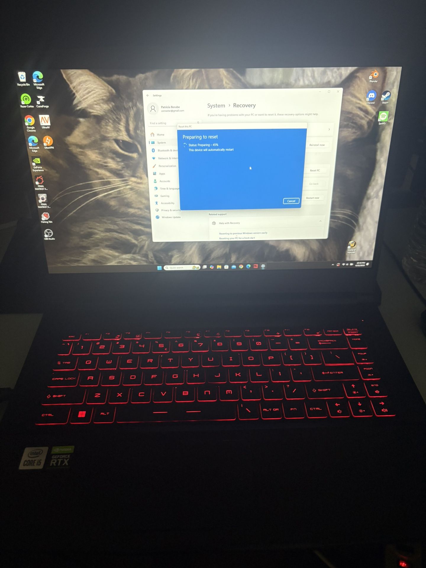 MSI gaming laptop 