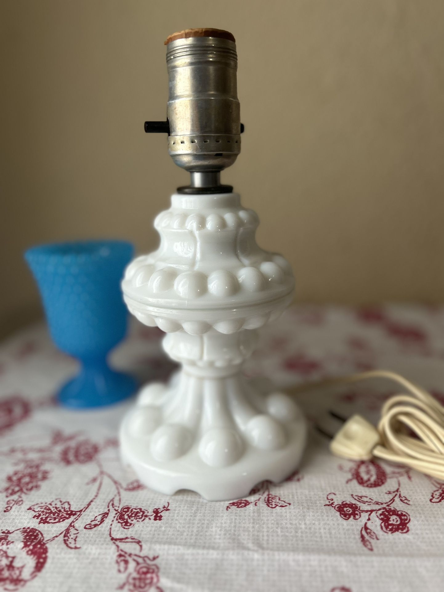 Antique Milk Glass Lamp 🤩 
