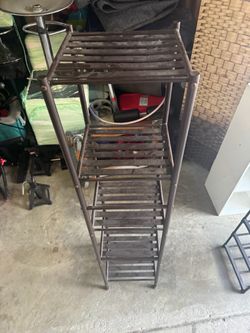 Brown shelf
