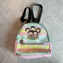 Friends Comedy TV Show Central Perk Women's Multi-Color Cute Mini Backpack