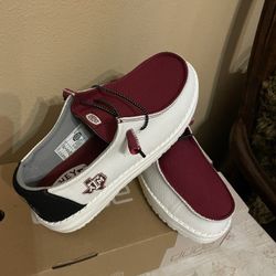 New hey Dude Wally Tri Texas A&M Shoes For Women Size 7W
