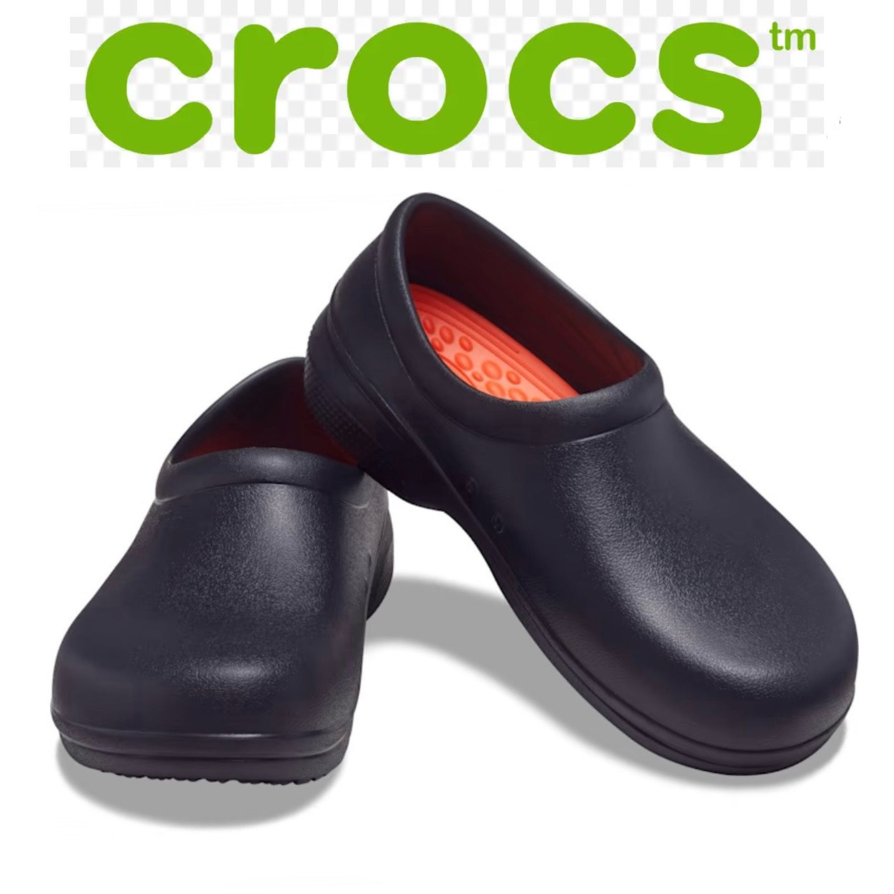 CROCS On The Clock LiteRide™ Slip Resistant Work Slip-on, Size 10m/12w, Black