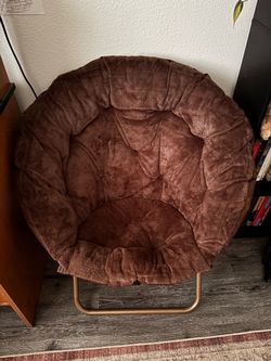 Foldable Cozy Saucer Moon Chair