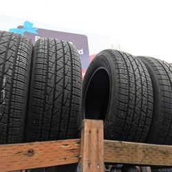MATCHING SET (4) FIRESTONE 225 60 18 TIRES !!!