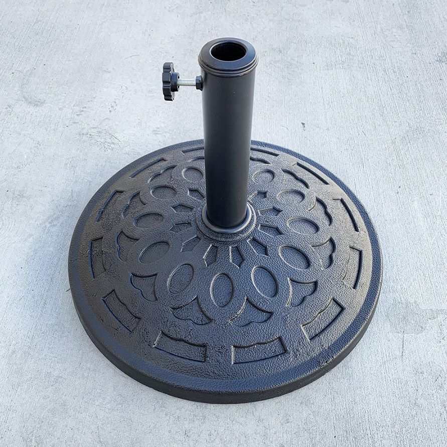 (Brand New) $30 Patio Umbrella Base 19” Round Stand Outdoor Garden Market, Weight 30lbs