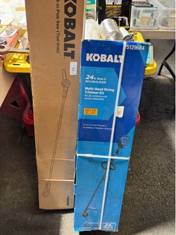 Kobalt 24v wacker kit and Polesaw