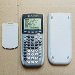 Texas Instruments TI-84 Plus Silver Edition Graphing Calculator Grey With Cover