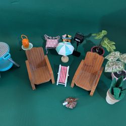 Toy outdoor furniture set