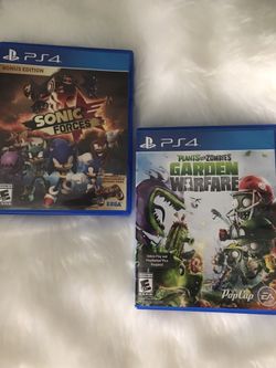 PS4 Sonic Forces & PS4 Garden Warfare