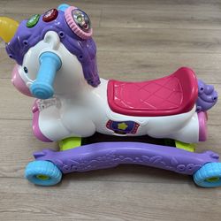 Toddler Vtech unicorn ride on