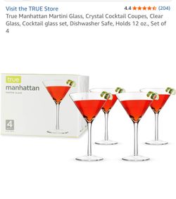 Manhattan Martini Glass, set of 4 12oz