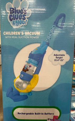 Blue’s Clues Kid’s Toy Vacuum With Real Suction Power