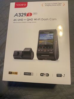 VIOFO A329S 4K 60FPS Dash Cam Front and Rear with new hardwire kit