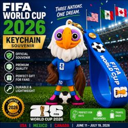 World Cup 2026 Souvenir Keychain ⚽🏆