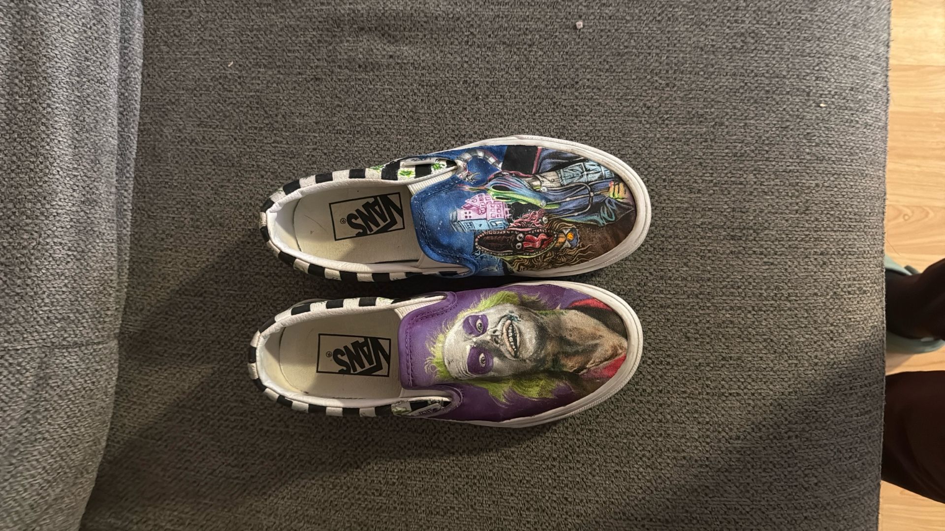Custom Beetle Juice Vans Size 4