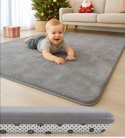 Baby Play Mat for Floor, 1.2″ Thick Foam 74X50