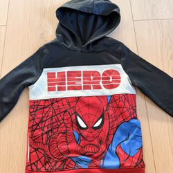 Spider man Sweatshirt Size 6 Kids -BRAND NEW