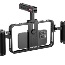 Aluminum Cell Phone Video Stabilizer And RBG Light Bundle