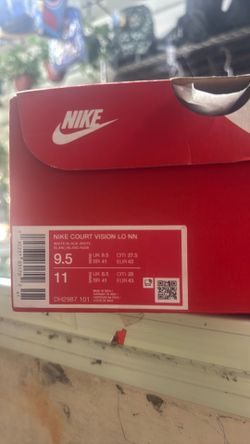 Nike Court Vision Low NN White/Black Men’s Size 9 1/2- Women’s  size 11-New