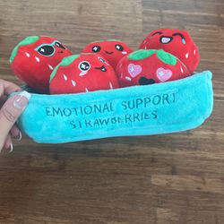 Emotional Support Strawberries Plushies
