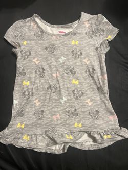 2 pack Minnie Mouse Kids Shirts (grey and orange)