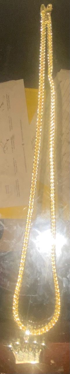 Franco chain wit crown pendant