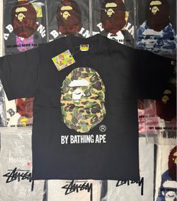 BAPE ABC Camo Ape Head T-Shirt Black/Camo