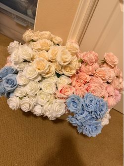 Artificial Roses Faux Flowers