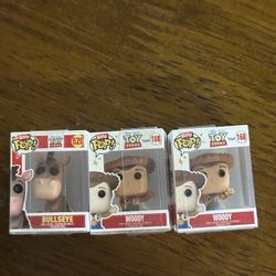 Toy Story Itty Bitty Funko Pop - Bullseye - Woody (2) $4 Each
