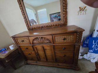Dresser with mirror