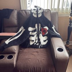 Zip Up  Mohair Anatomy Jacket