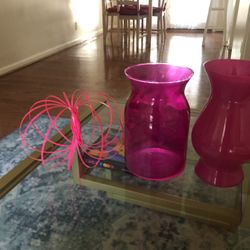 Pink Decor / Flower Vases