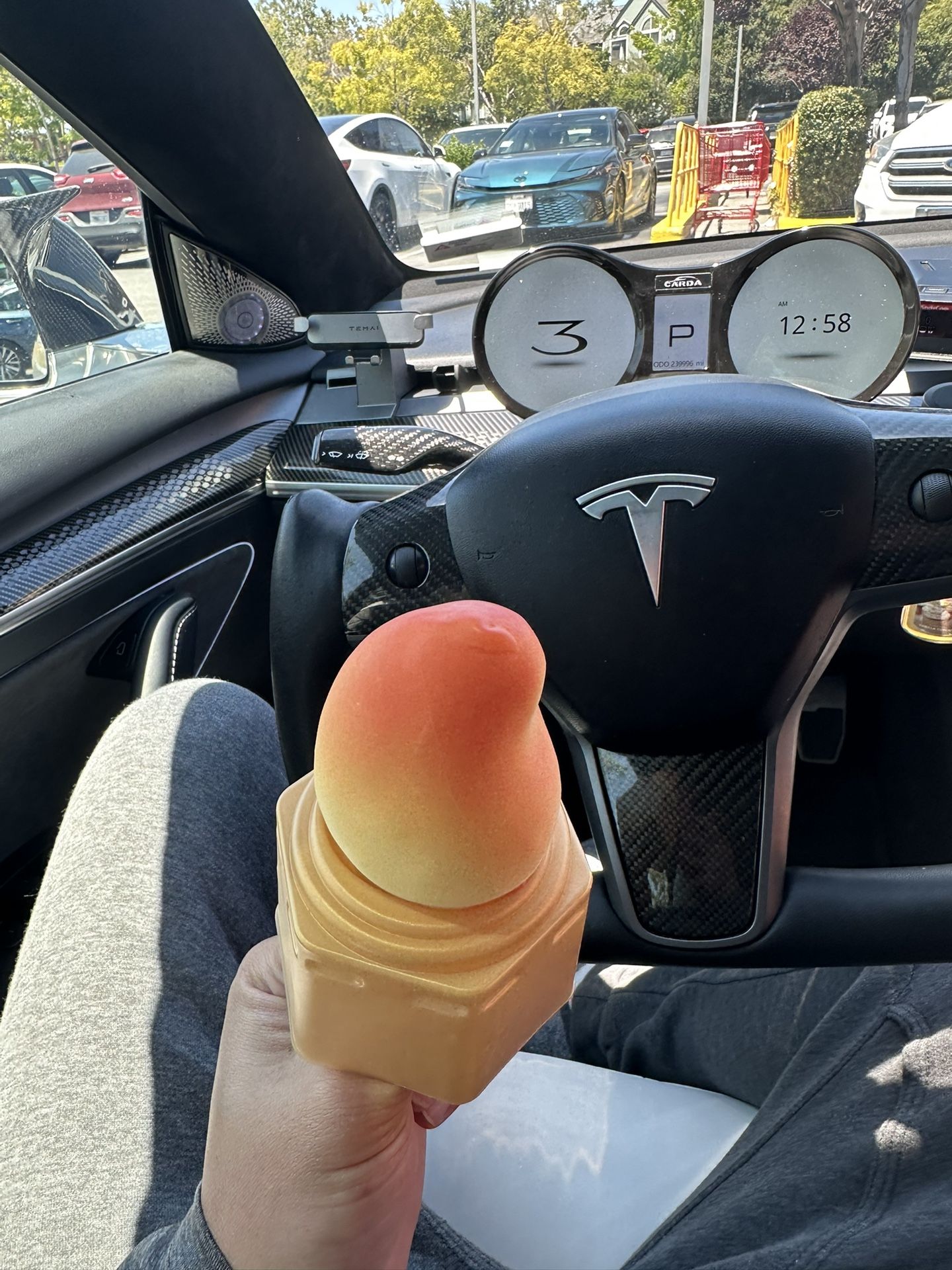 Viral mango and peach icecream