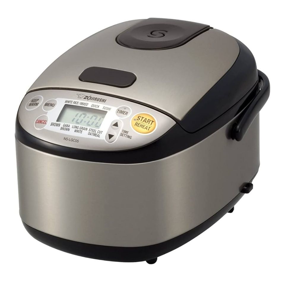 Zojirushi Micom 3-Cup Compact Size, Multiple Settings, Stainless Steel Made, Built-In Retractable Power Cord and Easy to Transport Rice Cooker and War