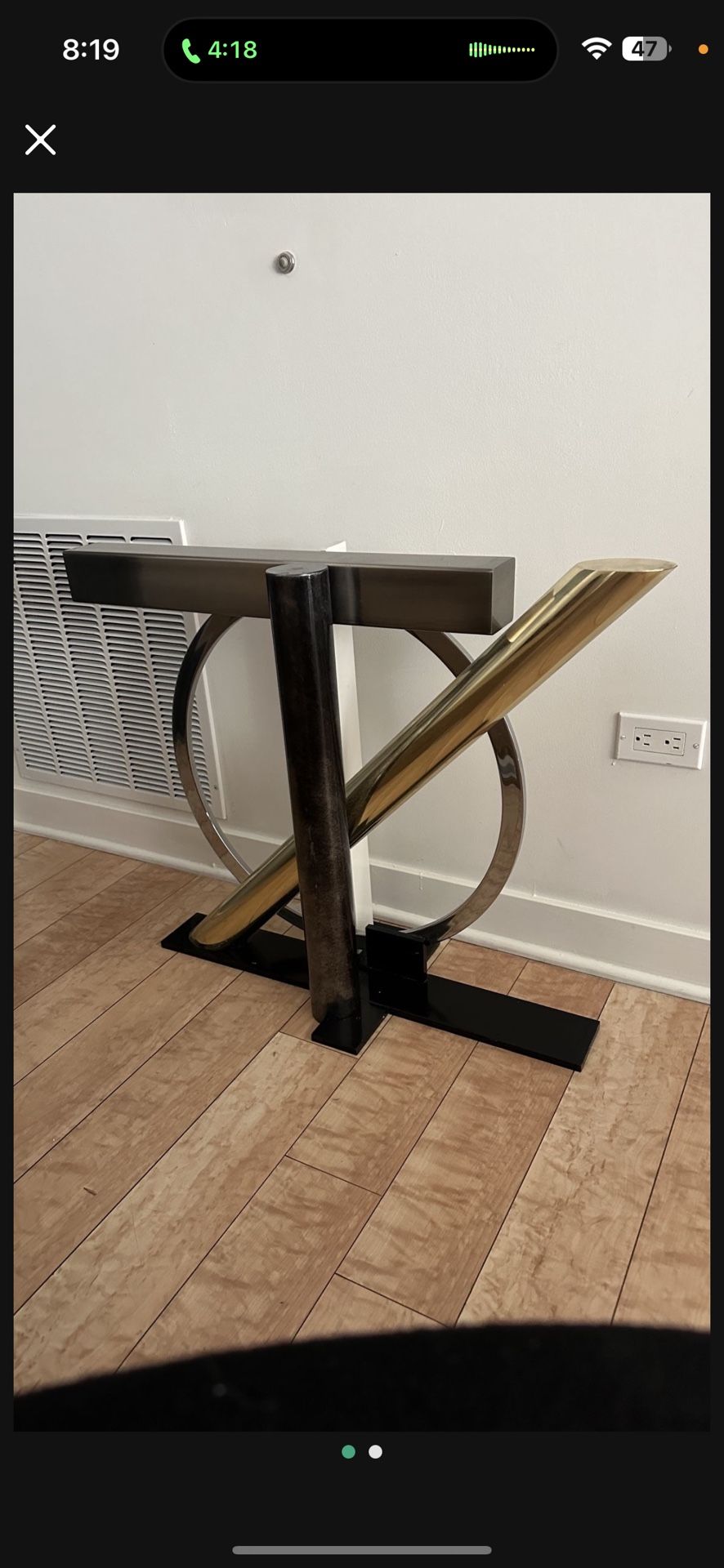 Modern Glass Cool Entry Table