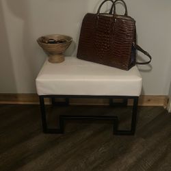 White Entry Bench 