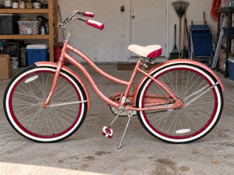 Women's Huffy Beach Cruiser Bicycle Pink