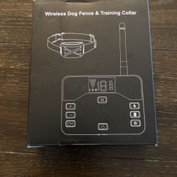 Wireless Dog Fence,Wireless Boundary Containment System,2-in-1 Electric Dog Fence & Remote Training Collar,Adjustable Vibration & Shock,IP65 Wate