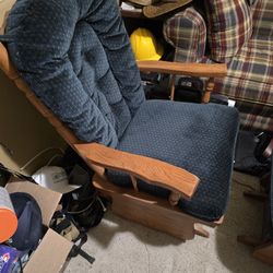 Hardly Used New Slider Chair and Sider Foot Stool.