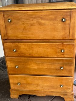 — 1947 Bienville Maple Secretary Desk — El Cajon Original
