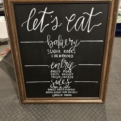 Wedding Food Signs 