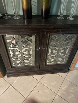 Decorative Two-Door Accent Cabinet